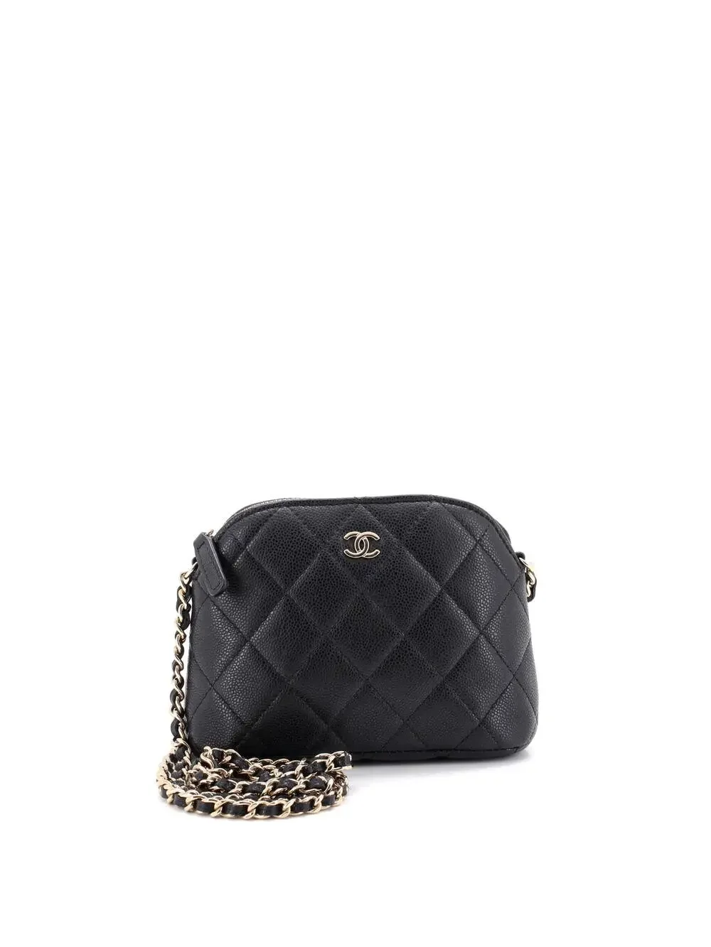 Chanel Cc Dome Zip Clutch With Chain #279532C49B